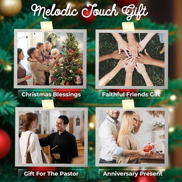 Set of 5 Wooden Nativity Ornaments Religious Christmas Gifts Decor - Picture 7 of 8